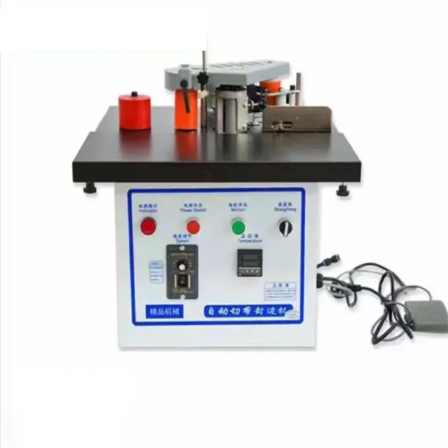 mini manual wood pvc edge banding machine with cutting pvc edge banding machine