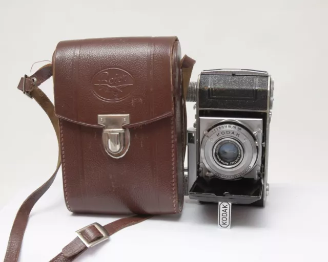 Kodak Retina Balgenkamera/Klappkamera Kamera mit Leder Tasche Defekt!  Nr.82