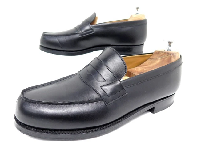 Neuf Chaussures Jm Weston 180 Mocassins 6.5D 40.5 41 Fin Cuir Loafer Shoes 750€