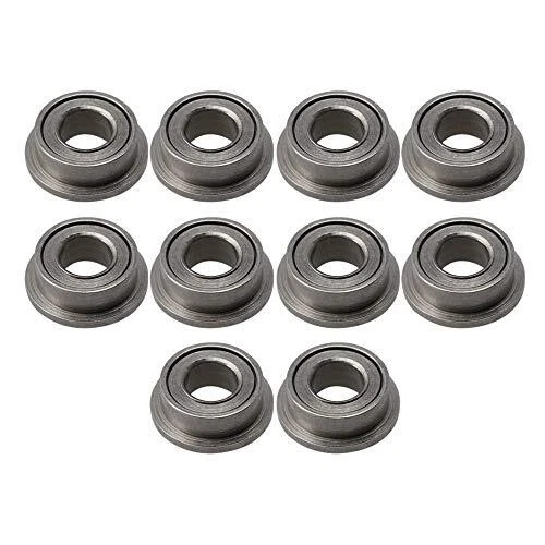 10pcs Mini Silent Sliding Bearing Flange Ball Bearings Replacement For Mf63zz Fo