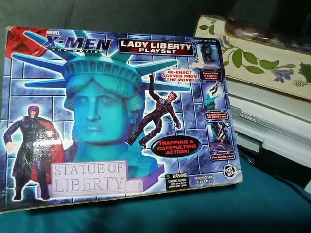 2000 ToyBiz Marvel X-Men The Movie Lady Liberty Playset Vintage Toy Biz NEW