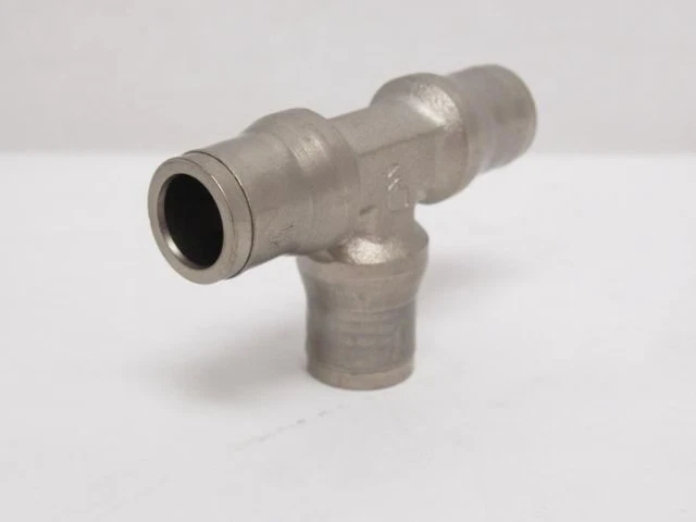 192085 New-No Box; Parker 164PLM-10M Nickel Plate Brass Metric Union Tee; 10mm