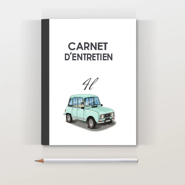 Carnet d'entretien Renault 4L 1979 Vert celadon