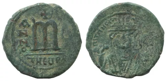 PHOCAS FOLLIS AUTHENTIC ORIGINAL ANCIENT BYZANTINE Coin 11.5g/31mm #AA506.19U