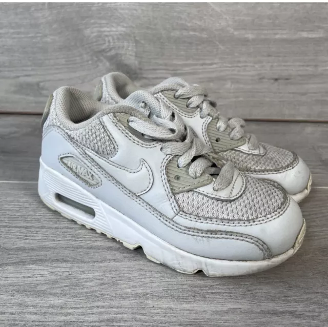 Nike Turnschuhe Mädchen weiß UK Größe Kleinkind 11 Air Max 90 833420-022 Schuhe