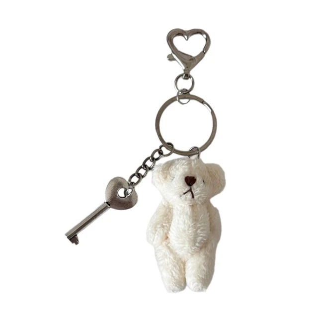 Bear Keychains Plush Keyrings Backpack Pendants Plush Dolls Pendants 3