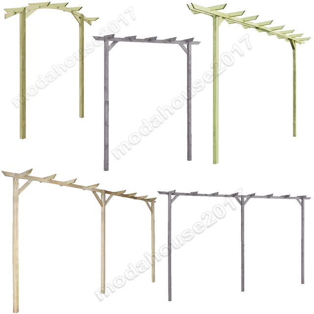 GARTEN PERGOLA HOLZ Rosenbogen Rankhilfe Spalier Torbogen Blumenbogen