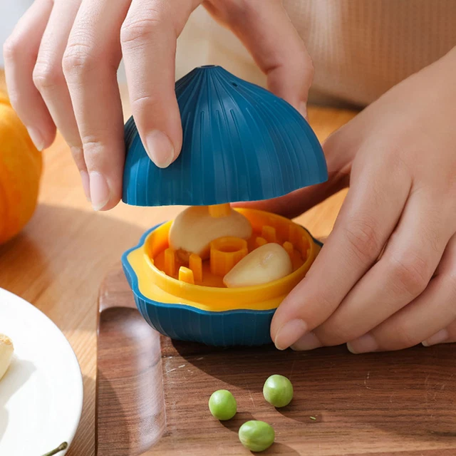 PORTABLE GARLIC PRESS Manual Mincer Vegetable Chopper Dicer £7.99