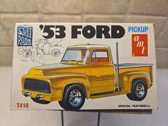 VINTAGE AMT '53 Ford Pickup Street Rods Edition 1/25 Scale T410 $9.99 ...