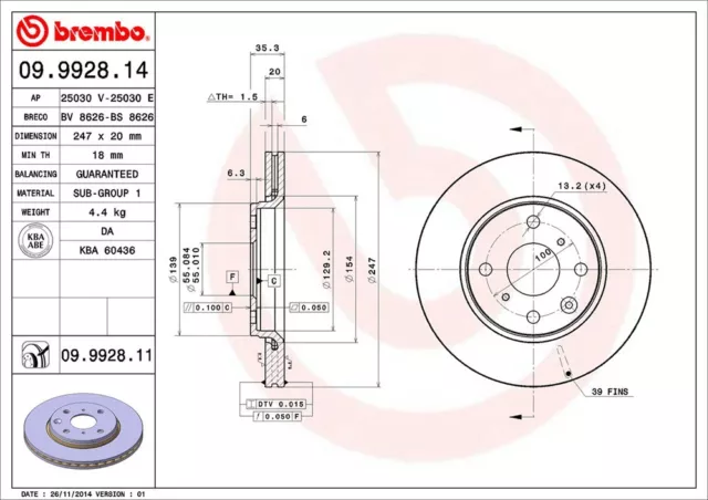 DISCHI FRENO E PASTIGLIE BREMBO TOYOTA AYGO dal 2005 ANT x tutti i modelli 2