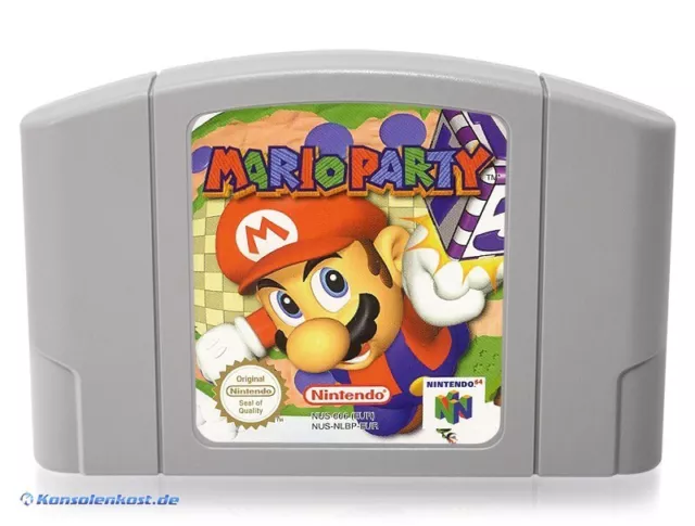 N64 / Nintendo 64 - Mario Party 1 Modul starke Gebrauchsspuren