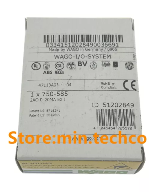 New Wago 750-585 PLC Module 750585 Expedited Shipping