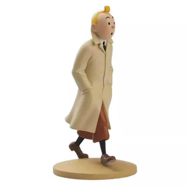 Figurine de collection Tintin marchant en trench 12cm (42190)