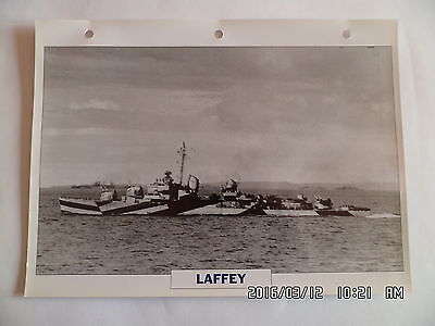 Carte Fiche Navires De Guerre Laffey 1944 Destroyer