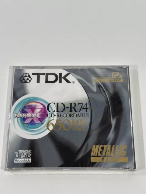 TDK CD-R74 Leer Medium METALLIC DISC R117