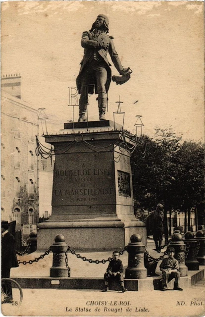 CPA AK Choisy le Roi La Statue de Rouget de Lisle FRANCE (1282480)
