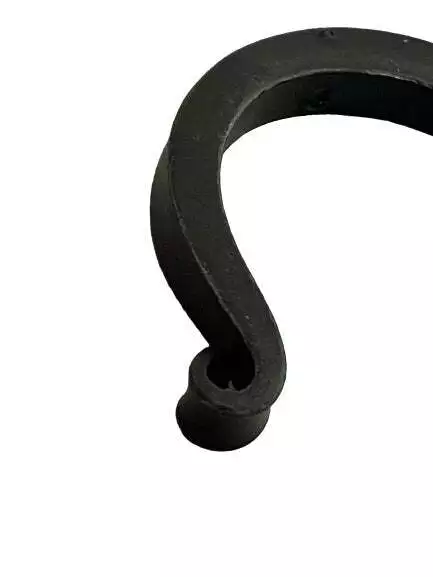 6½" TWISTED WROUGHT IRON S HOOKS - Amish Hand Forged with Scrolls 2