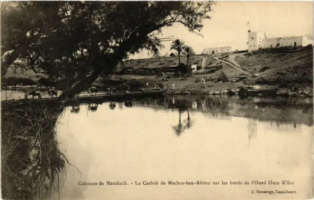 CPA AK MOROCCO La Casbah de MECHRA-BEN-ABBOU on the banks of the Oued (219535)