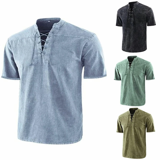 Top Pullover T-Shirt Tunica T-Shirt Da Uomo A Maniche Corte In Cotone Gotico ☆