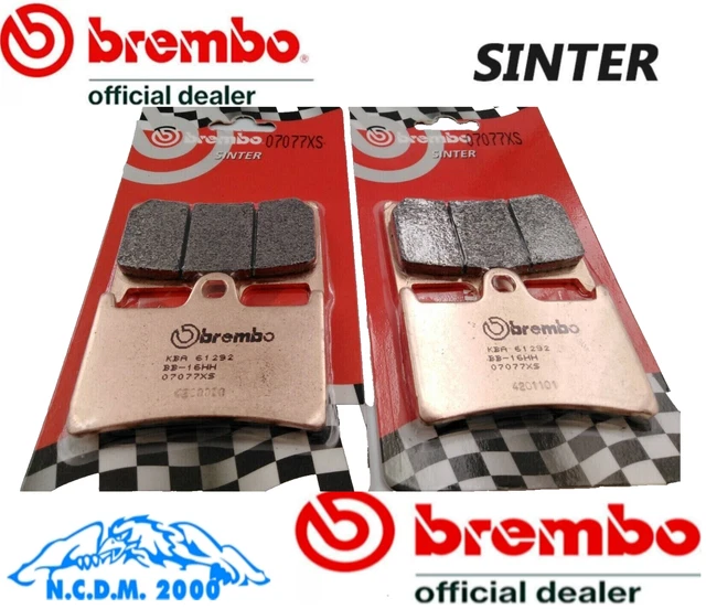 Plaquettes De Frein Brembo Pour Yamaha YZF R1 1000 (2002-2003) - AR, Rouge, Métal Fritté - Neuves
