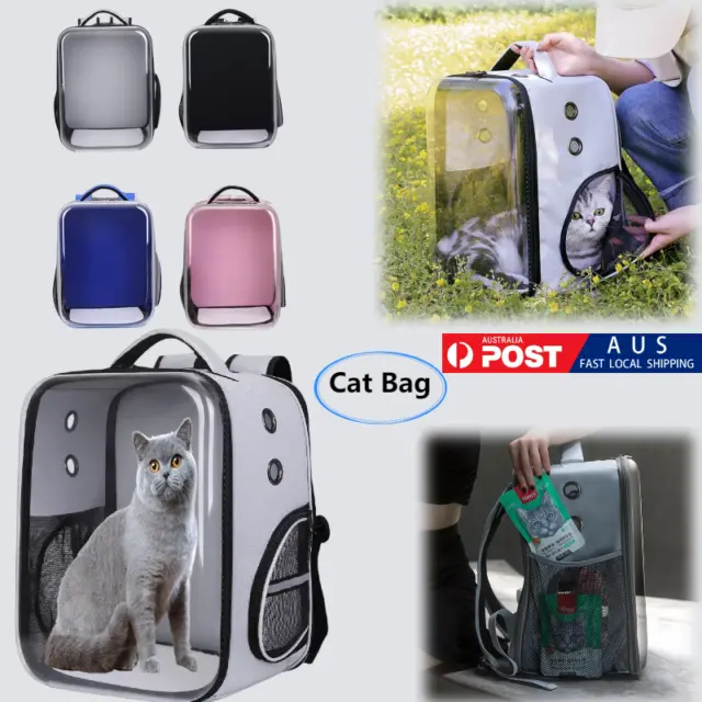 New Outdoor Travel Cat Dog Breathable Pet Carrier Bag Transparent Space Backpack