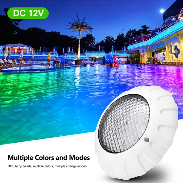 Swimming Pool Light 12V RGB LED Underwater Light IP68 Waterproof SPA Lights Lamp