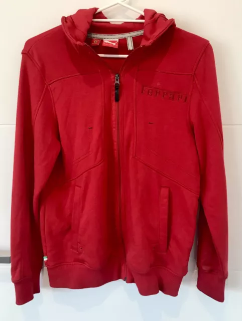 Ferrari Scuderia Puma Men’s Red Hoody Size S Small Official