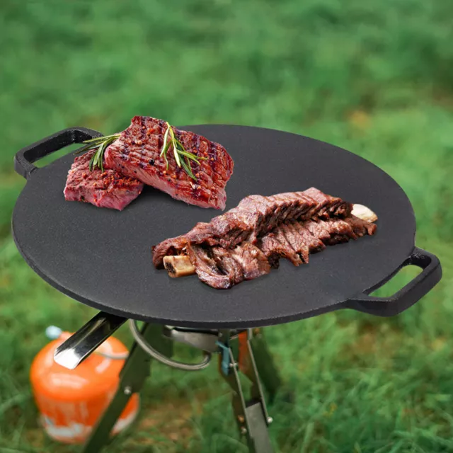 Grill Cooking Steak Barbecue Pan Griddle Hot Plate Bbq Pancake Pizza