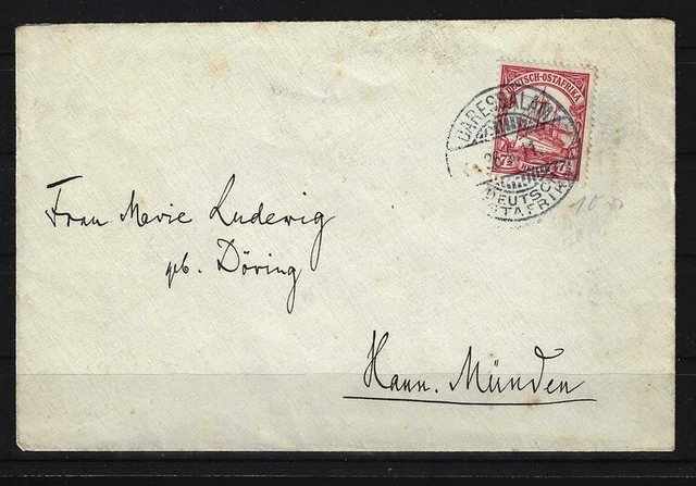 H722) DOA Deutsch-Ostafrika Kolonie Brief nach Deutschland Stempel DAR-ES-SALAAM