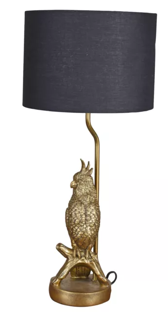 Lámpara decorativa lámpara loro lámpara cacatú lámpara mesita de noche 58 cm lámpara de mesita de noche