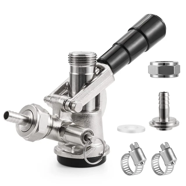 Keg Coupler, Commercial Sankey Kegerator D System Keg Tap Stainless