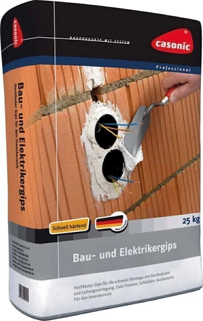 Cimco Werkzeuge Bau+Elektrikergips 140334 (5Kg) Mörtel/Zement/Gips