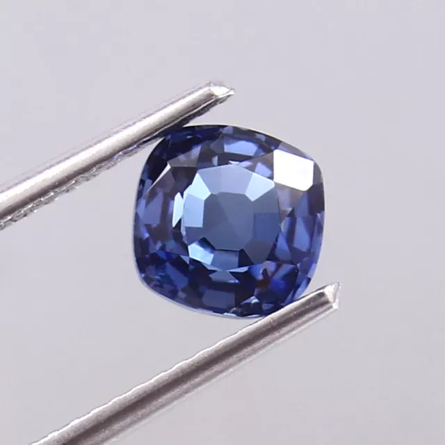 AAA Natural Flawless Ceylon Blue Sapphire 7x7 MM Cushion Cut Loose Gemstone