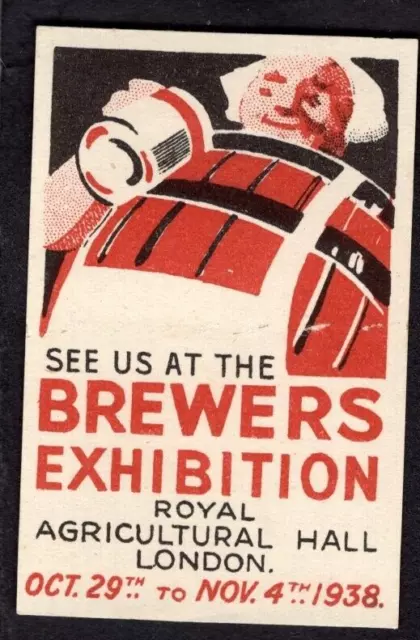 Cinderella Poster Stamp - UK London 1938 Brewers EXPO - 40x60mm