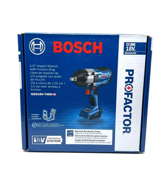 BOSCH GDS18V-740N PROFACTOR 18V 1/2" Impact Wrench w/ Friction Ring (Bare Tool)