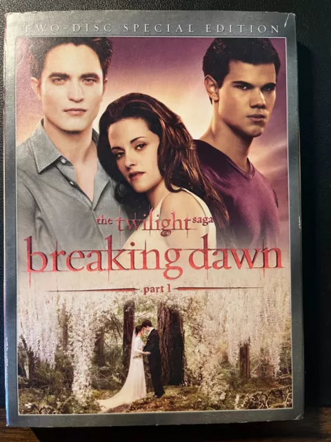 The Twilight Saga: Breaking Dawn, Part 1 (DVD, 2011) Robert Pattinson Kristen