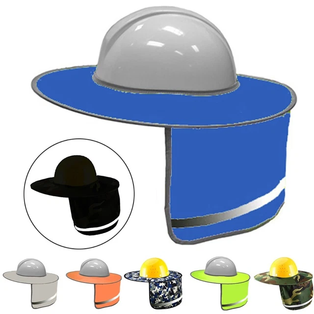 High Visibility Reflective Strip Hat Protect Your Neck from the Sun Be Seen