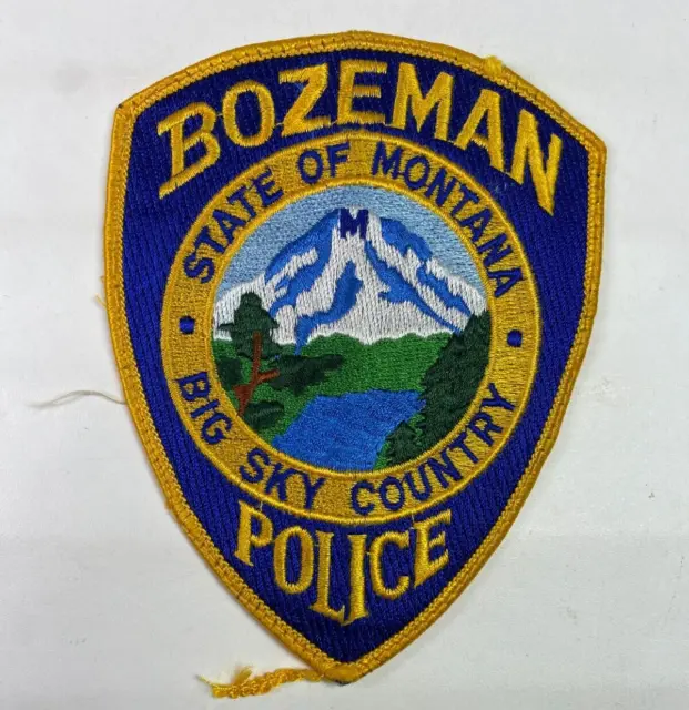 Bozeman Police Big Sky Country Montana MT Police Patch G10