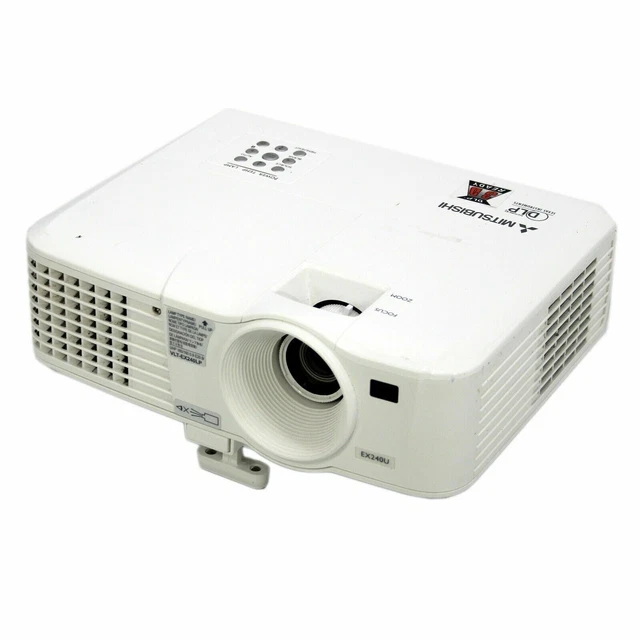 Projector Mitsubishi EX240U HDMI 3D DLP 2146 hours used - Grade B-