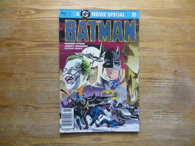 1989 Batman A Dc Movie Special Signed By Jerry Ordway & Denny Oneil, With Poa