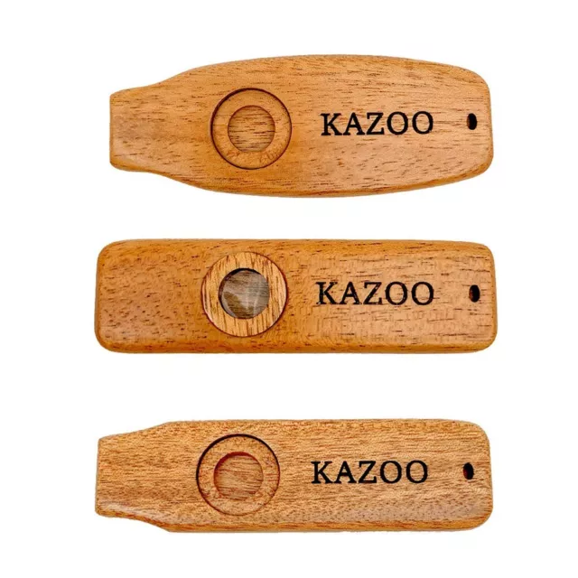 Cadeau unique pour les mélomanes flûte Kazoo en bois pour fêtes et accompagne