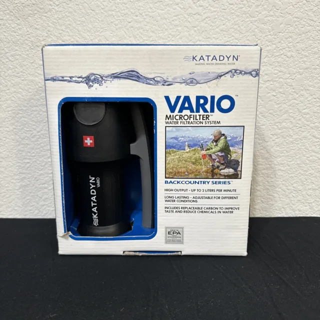 Katadyn Vario Water Filter for Camping, Backpacking, & Emergency Preparedness