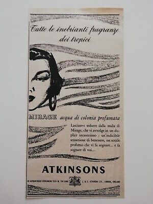 Clipping Pubblicità Advertising 1951 ATKINSONS Inebrianti Fraganze dei Tropici 