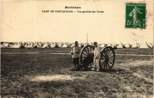 CPA Militaire, Camp de Coetquidam - Vue generale des Tentes (277854)