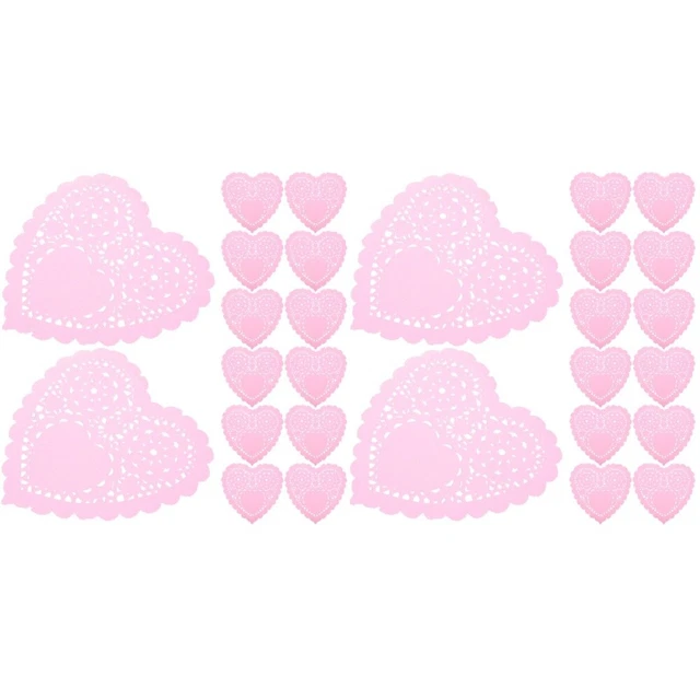 200 piezas Vajilla de boda Decoración Desechable Corazón Formado Papel Mantas