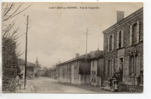 SAINT JEAN SUR MOIVRE - Marne - CPA 51 - la rue de Coupéville
