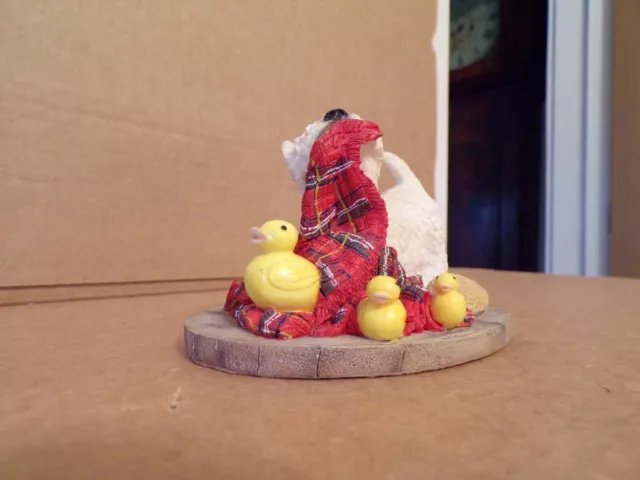 Leonardo white resin Scottie Dogs with Ducks Figurine 2