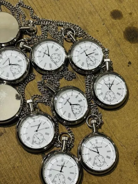 ESTILO VINTAGE Antiguo Reloj de latón Bolsillo Níquel Coleccionable Regalo... 2