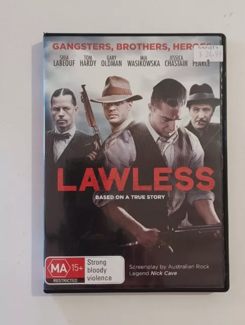 Lawless DVD VGC Region 4 Action Crime Shia Labouf Tom Hardy Free Postage