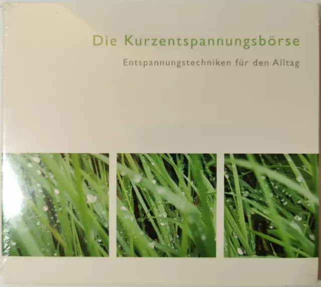 Kurzentspannungsbörse CD Neu Hans-Peter Greif Entspannungstechniken Alltag